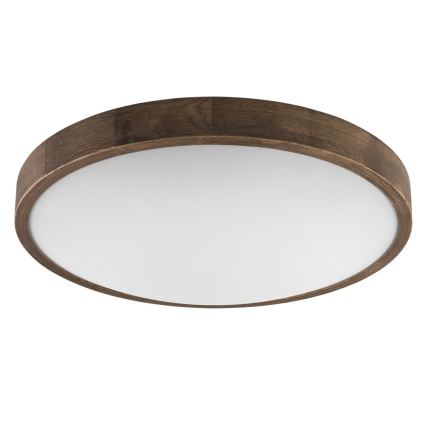 Brilagi - Φωτιστικό οροφής LED CARVALHO SLIM 3xE27/15W/230V δρυς καρυδιά διάμ. 47 cm