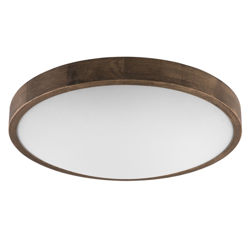 Brilagi - Φωτιστικό οροφής LED CARVALHO SLIM 3xE27/15W/230V δρυς καρυδιά διάμ. 47 cm