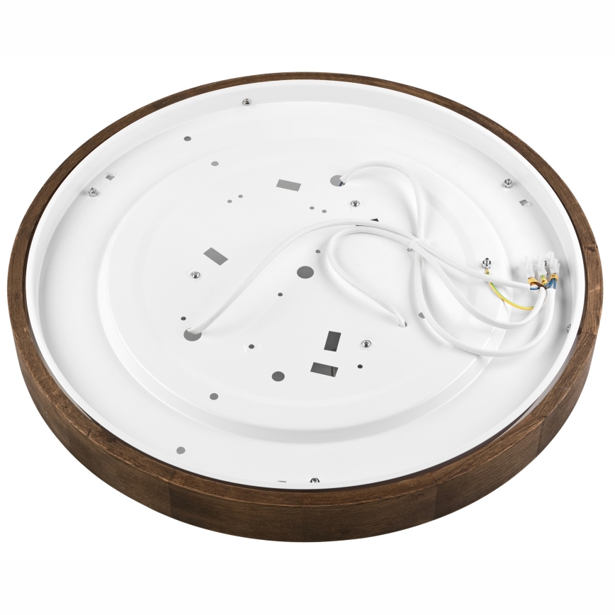 Brilagi - Φωτιστικό οροφής LED CARVALHO SLIM 3xE27/15W/230V δρυς καρυδιά διάμ. 47 cm