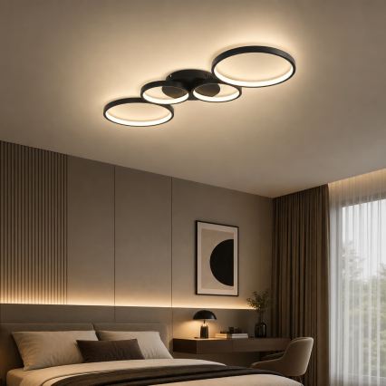 BRILAGI - Φωτιστικό οροφής LED ECHO LED/40W/230V 4000K 32x90 εκ. μαύρο