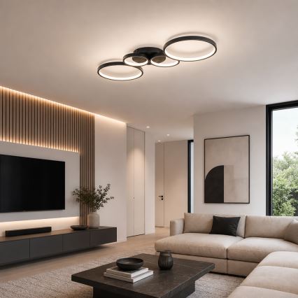 BRILAGI - Φωτιστικό οροφής LED ECHO LED/40W/230V 4000K 32x90 εκ. μαύρο
