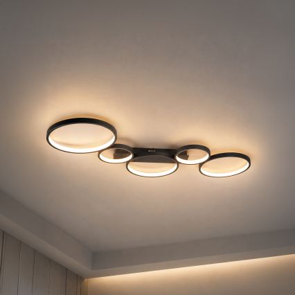 BRILAGI - Φωτιστικό οροφής LED ECHO LED/60W/230V 4000K 45x110 cm μαύρο