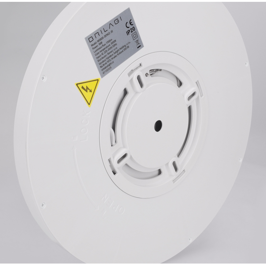 Brilagi - Φωτιστικό οροφής LED ESTELA LED/18W/230V διάμ. 30 εκ. λευκό