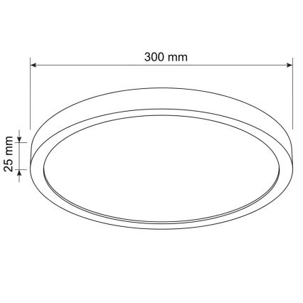 Brilagi - Φωτιστικό οροφής LED ESTELA LED/18W/230V διάμ. 30 εκ. λευκό