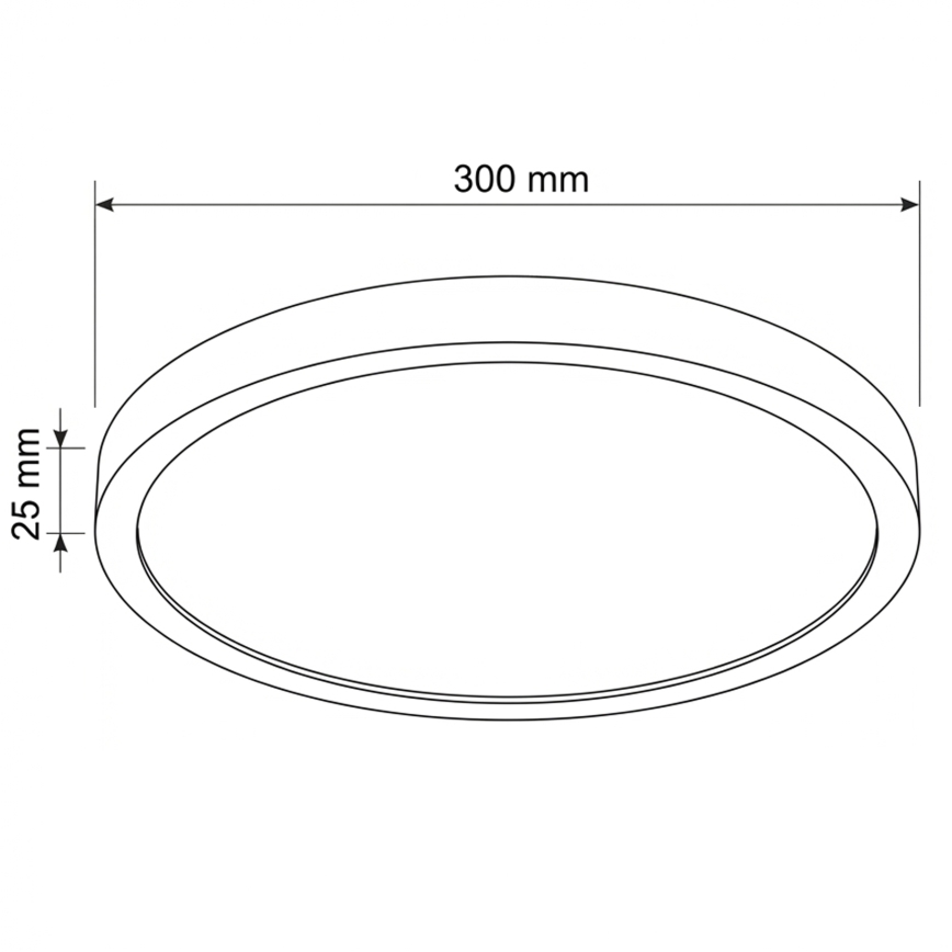 Brilagi - Φωτιστικό οροφής LED ESTELA LED/18W/230V διάμ. 30 εκ. λευκό