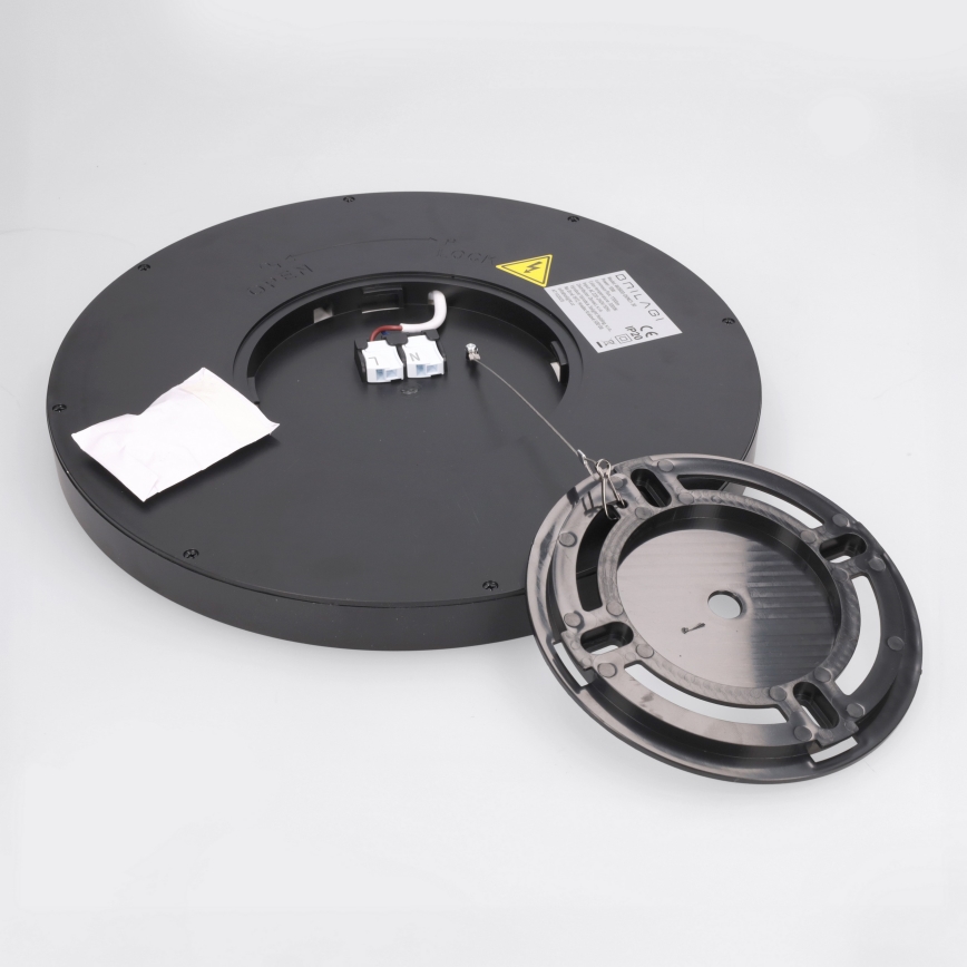 Brilagi - Φωτιστικό οροφής LED ESTELA, 18W/230V, Ø 30 cm, μαύρο