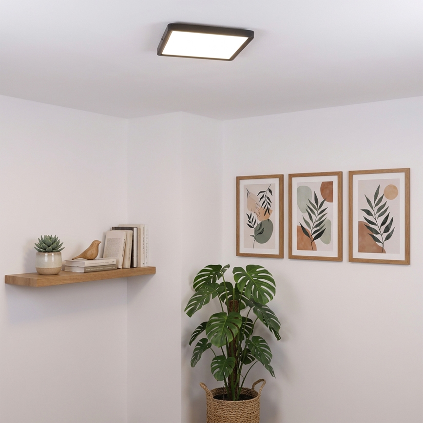 Brilagi - Φωτιστικό οροφής LED ESTELA SQUARE LED/24W/230V 31x31 cm μαύρο