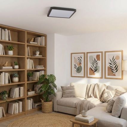 Brilagi - Φωτιστικό οροφής LED ESTELA SQUARE LED/24W/230V 31x31 cm μαύρο