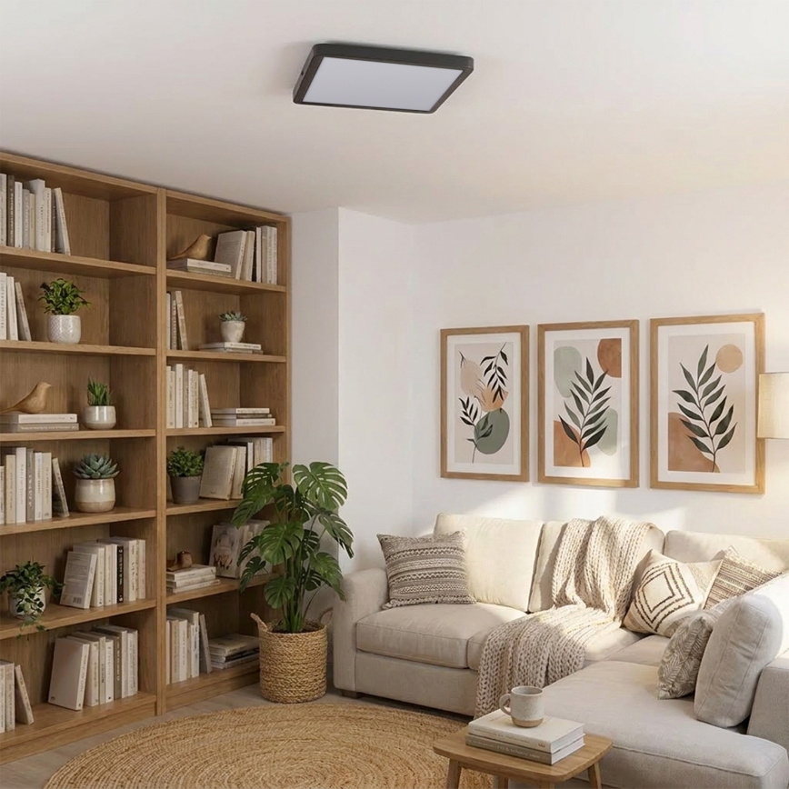 Brilagi - Φωτιστικό οροφής LED ESTELA SQUARE LED/24W/230V 31x31 cm μαύρο