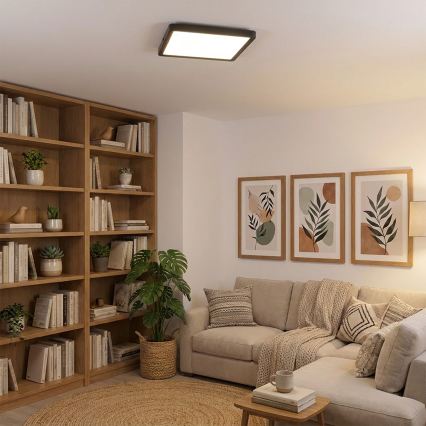 Brilagi - Φωτιστικό οροφής LED ESTELA SQUARE LED/24W/230V 31x31 cm μαύρο