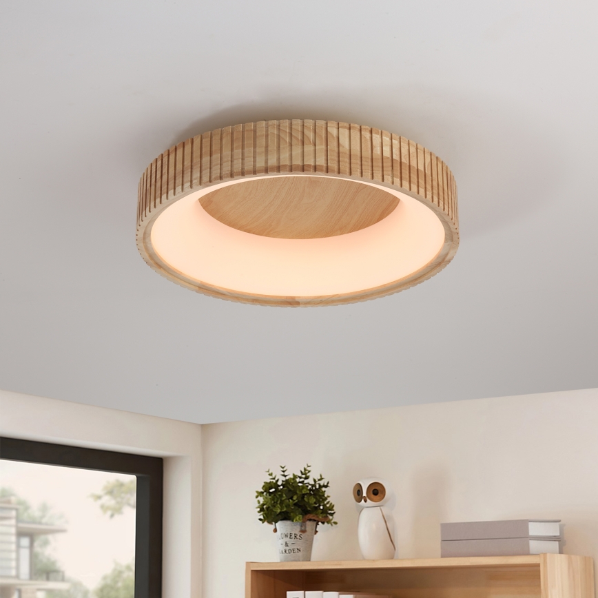 Brilagi - LED φωτιστικό οροφής FALCON WOOD MODERN LED/30W/230V 3000/4000/6000K Ø 45 cm ξύλινο