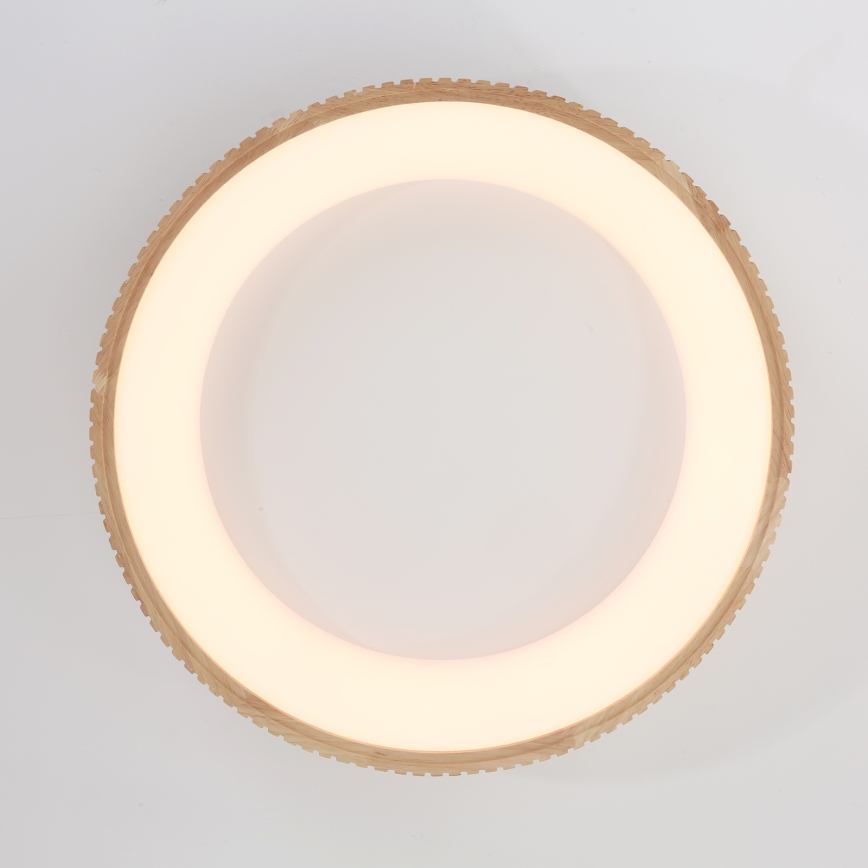 Brilagi - LED Φωτιστικό οροφής FALCON WOOD MODERN LED/40W/230V 3000/4000/6000K διάμετρος 60 cm ξύλινο