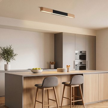 BRILAGI - Φωτιστικό οροφής LED GARDALINE LED/100W/230V 80 cm δρυς/μαύρο