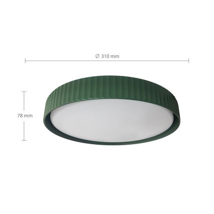 Brilagi - Φωτιστικό οροφής LED LUCIA LED/24W/230V Ø 31 cm πράσινο