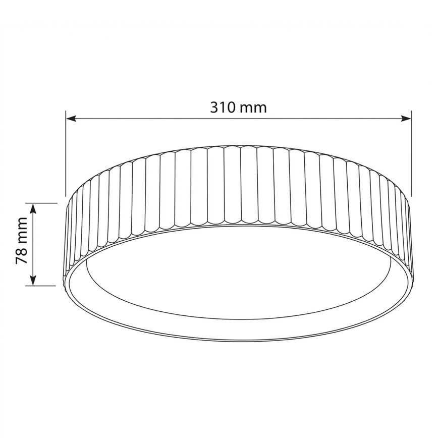 Brilagi - Φωτιστικό οροφής LED LUCIA LED/24W/230V Ø 31 cm πράσινο