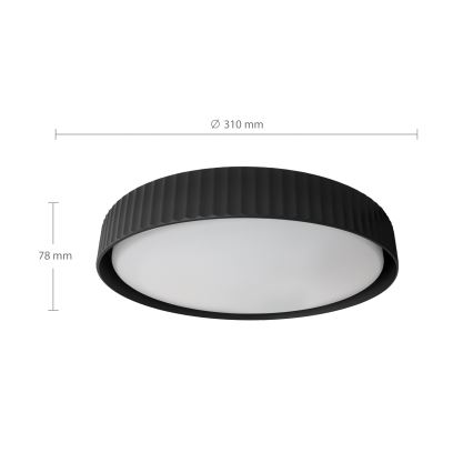 Brilagi - Φωτιστικό οροφής LED LUCIA LED/24W/230V Ø 31 cm μαύρο