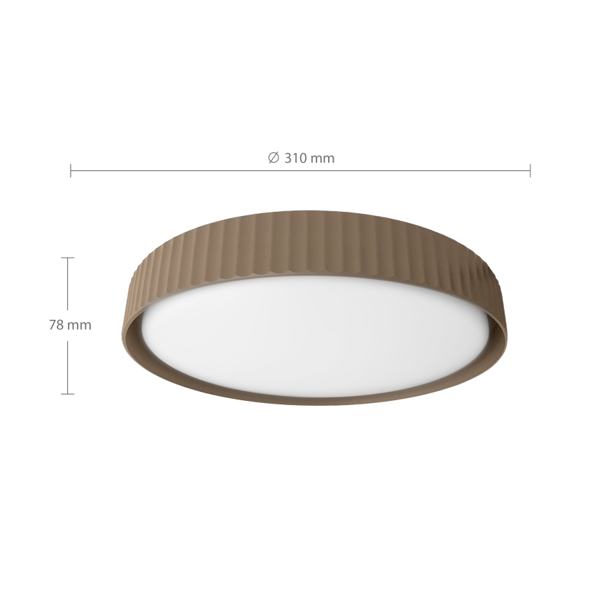 Brilagi - Φωτιστικό οροφής LED LUCIA LED/24W/230V, διάμ. 31 cm, καφέ