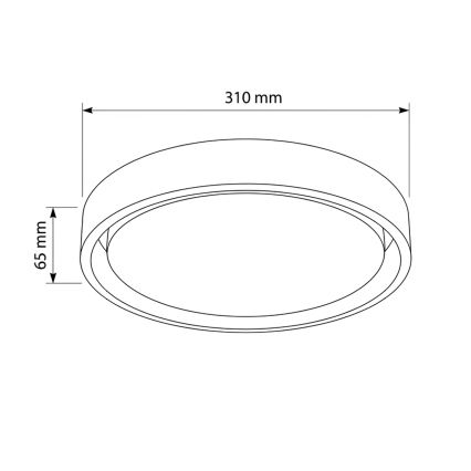 Brilagi - Φωτιστικό οροφής LED MATTEO LED/24W/230V, διάμ. 31 cm, ταουπ