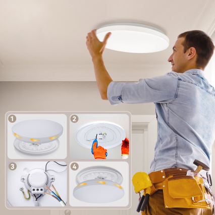 Brilagi - Φωτιστικό οροφής LED MILKY WAY LED/24W/230V 3000/4000/6500K διάμ. 38 cm