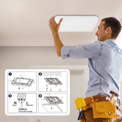 Brilagi - Φωτιστικό οροφής LED MILKY WAY LED/24W/230V 3000K 37x37 cm