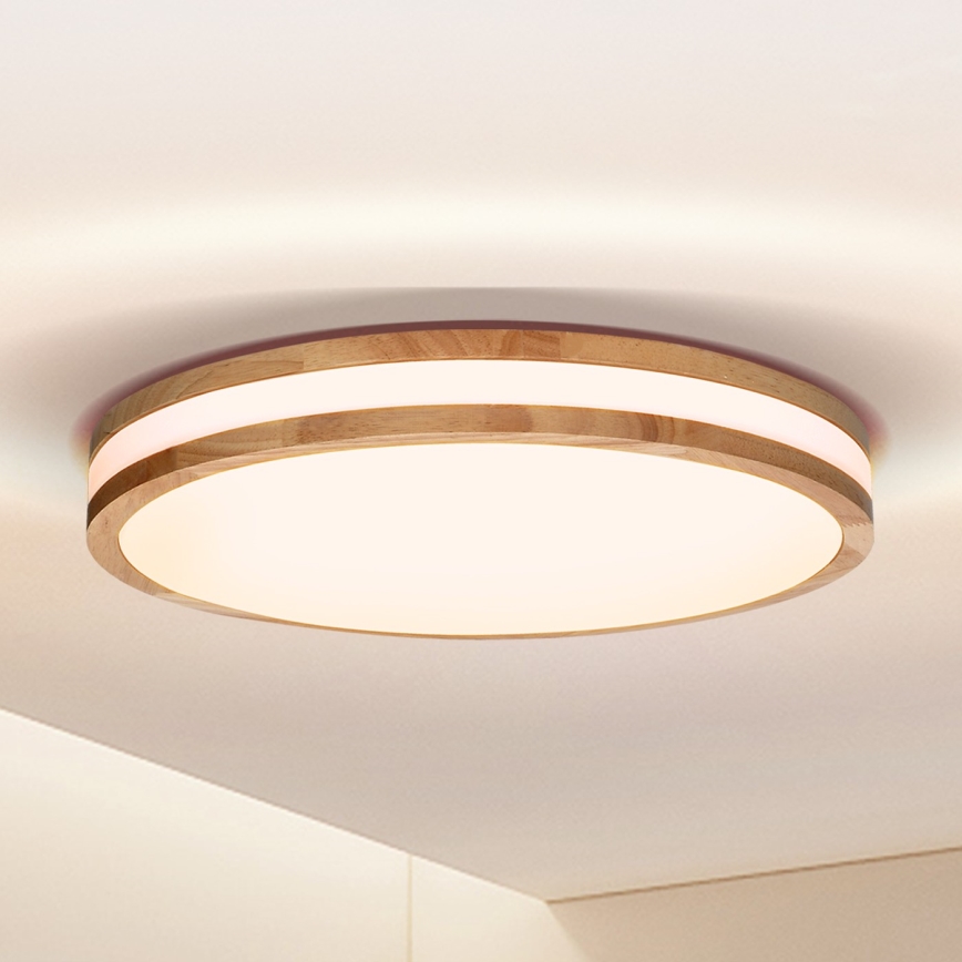 Brilagi - Φωτιστικό οροφής LED MOLINA LED/24W/230V δρυς διάμετρος 29 cm