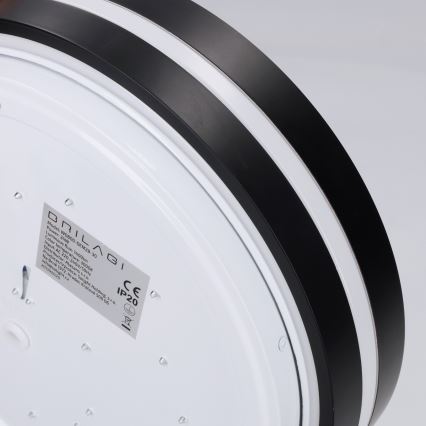 Brilagi - φωτιστικό οροφής LED NAOMI LED/24W/230V διάμ. 28,5 εκ. μαύρο