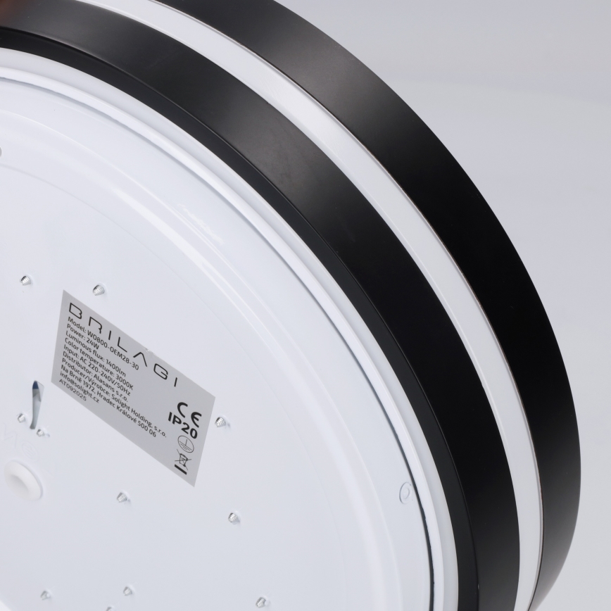 Brilagi - φωτιστικό οροφής LED NAOMI LED/24W/230V διάμ. 28,5 εκ. μαύρο