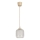 Brilagi - Φωτιστικό οροφής LED σε καλώδιο RETRO GLASS 1xE27/60W/230V διάμ. 14 cm μπεζ/λευκό