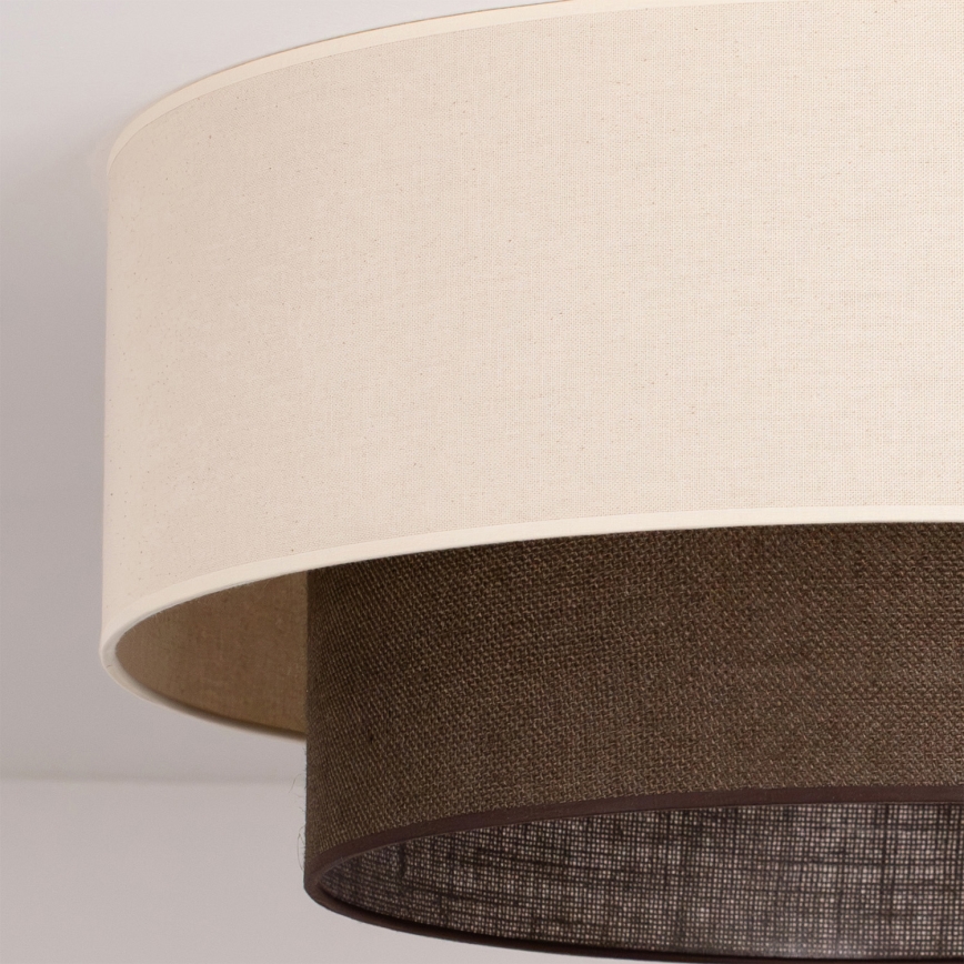 Brilagi - Φωτιστικό οροφής LED σε στιλ BOHO 3xE27/15W/230V Ø 60 cm κρεμ/καφέ