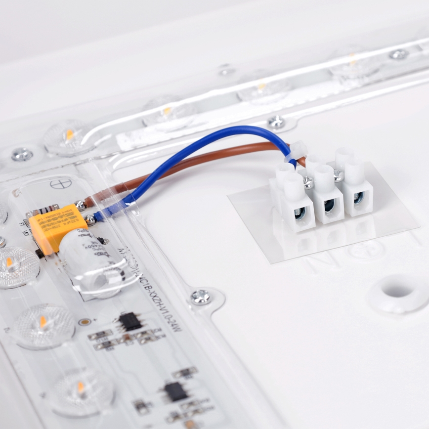 Brilagi - Φωτιστικό οροφής LED PILANA LED/24W/230V δρυς/μαύρο 32x32 cm