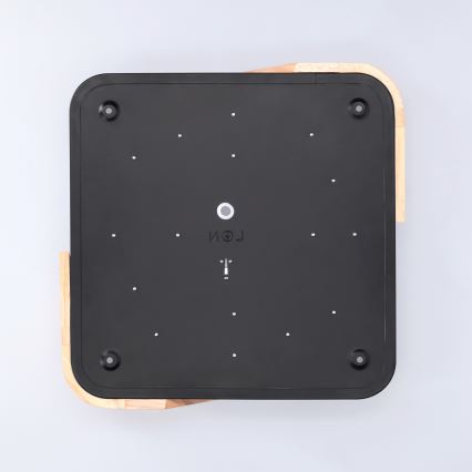 Brilagi - Φωτιστικό οροφής LED PILANA LED/24W/230V δρυς/μαύρο 32x32 cm