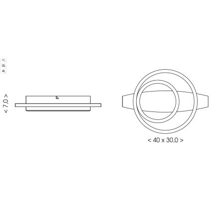 Brilagi - Φωτιστικό οροφής LED PLANK LED/28W/230V 4000K 30x40 cm ξύλινο