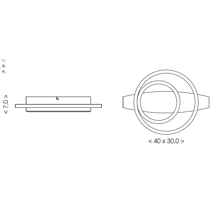 Brilagi - Φωτιστικό οροφής LED PLANK LED/28W/230V 4000K 30x40 cm ξύλινο