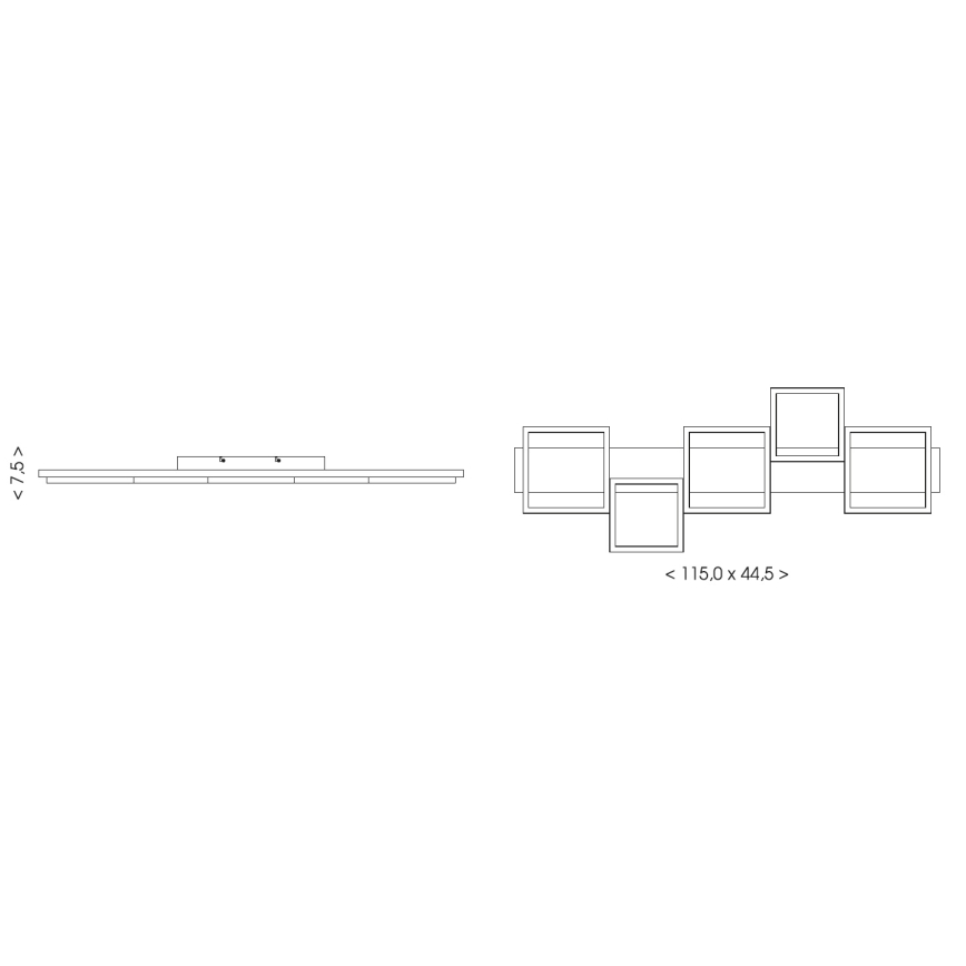Brilagi - Φωτιστικό οροφής LED PLANK LED/40W/230V 4000K 44,5x115 cm ξύλινο