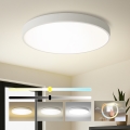 Brilagi - Φωτιστικό οροφής LED POOL 100W/230V 3000/4000/6000K Ø 80 cm λευκό