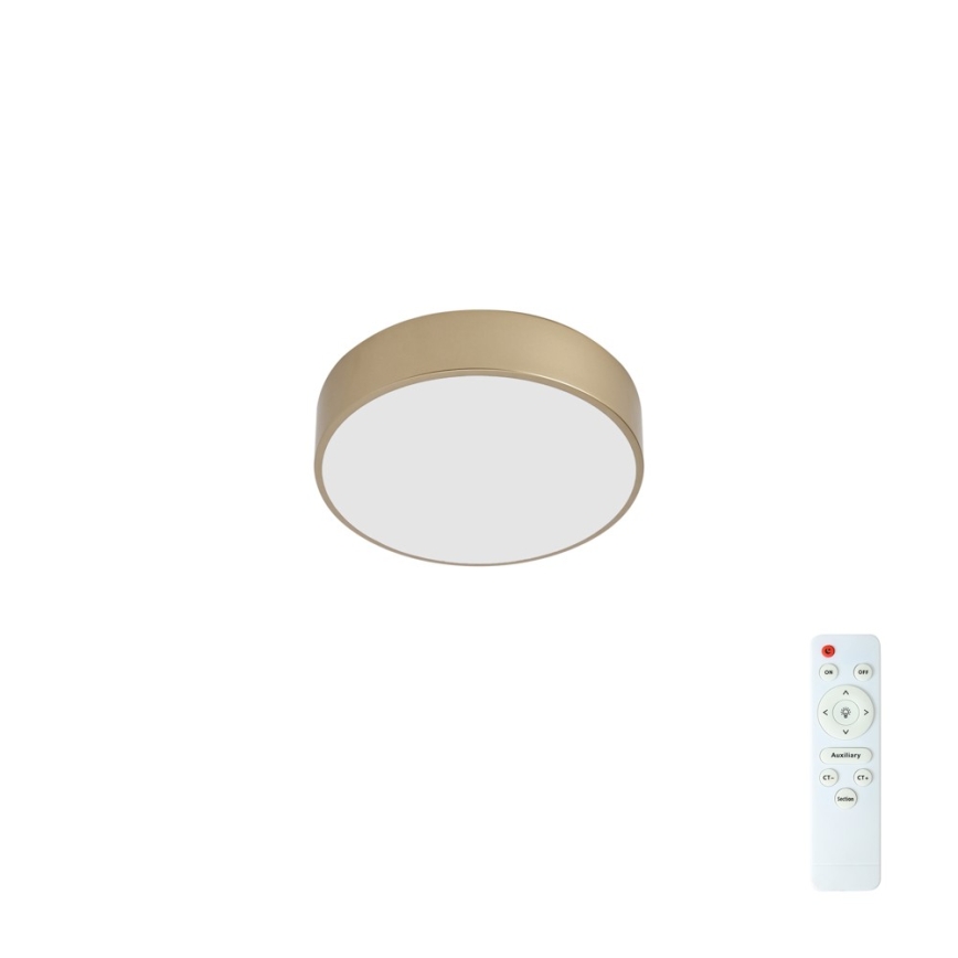 Brilagi - Φωτιστικό οροφής LED POOL, 24W/230V, 3000/4000/6000K, διάμετρος 20 cm, χρυσό