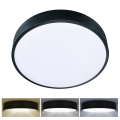 Brilagi - Φωτιστικό οροφής LED POOL, 36W/230V, 3000/4000/6000K, διάμ. 30 εκ., μαύρο