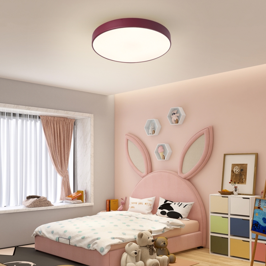 Brilagi - Φωτιστικό οροφής LED POOL LED/60W/230V 3000/4000/6000K Ø 50 εκ. μπορντό