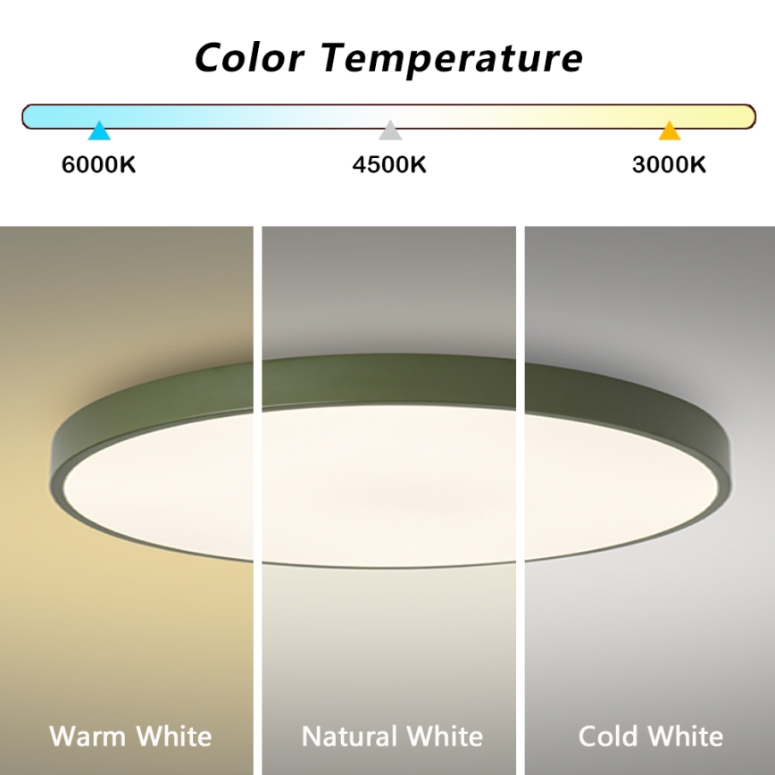 Brilagi - Φωτιστικό οροφής LED POOL LED/100W/230V 3000/4000/6000K διάμ. 80 εκ. πράσινο