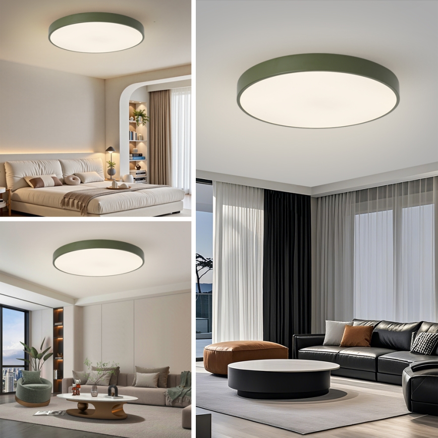 Brilagi - Φωτιστικό οροφής LED POOL LED/100W/230V 3000/4000/6000K διάμ. 80 εκ. πράσινο