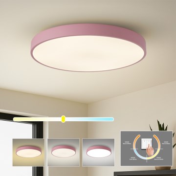 Brilagi - Φωτιστικό οροφής LED POOL LED/100W/230V 3000/4000/6000K Ø 80 cm ροζ