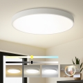 Brilagi - Φωτιστικό οροφής LED POOL LED/128W/230V 3000/4000/6000K Ø 100 cm λευκό