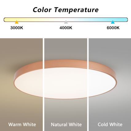 BRILAGI - Φωτιστικό οροφής LED POOL LED/128W/230V 3000/4000/6000K pr. 100 cm χάλκινο