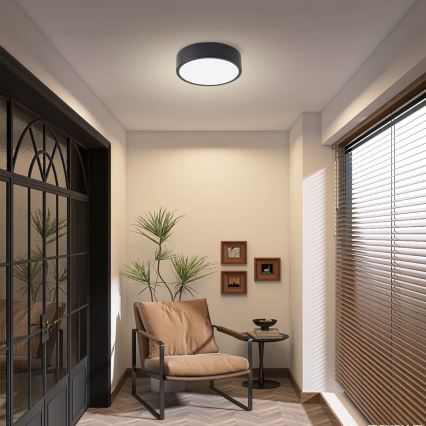 Brilagi - Φωτιστικό οροφής LED POOL LED/18W/230V 3000/4000/6000K διάμ. 20 cm μαύρο