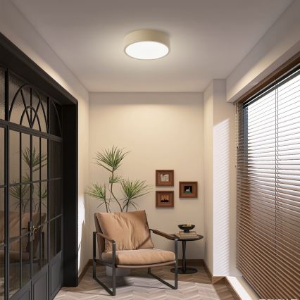 Brilagi - Φωτιστικό οροφής POOL LED/18W/230V 3000/4000/6000K, Ø 20 cm, μπεζ