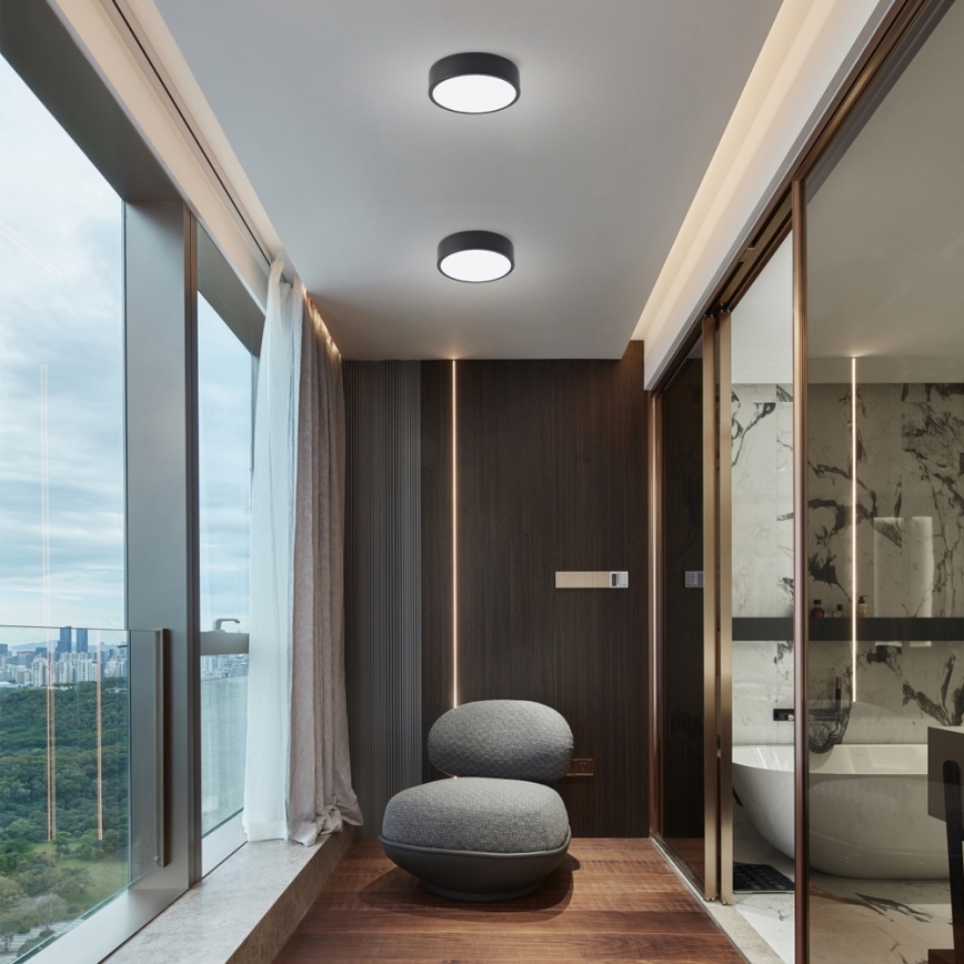 Brilagi - Φωτιστικό οροφής LED POOL LED/18W/230V 3000/4500/6000K Ø 20 cm μαύρο