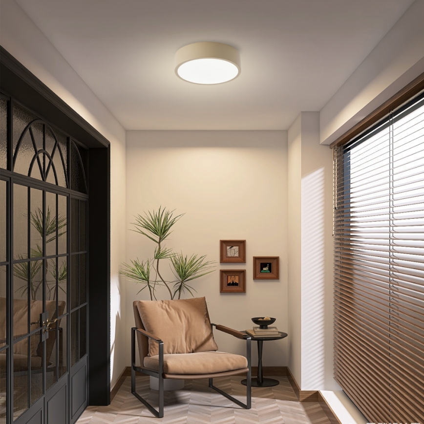 Brilagi - Φωτιστικό οροφής POOL LED/18W/230V 3000/4500/6000K, Ø 20 cm, μπεζ