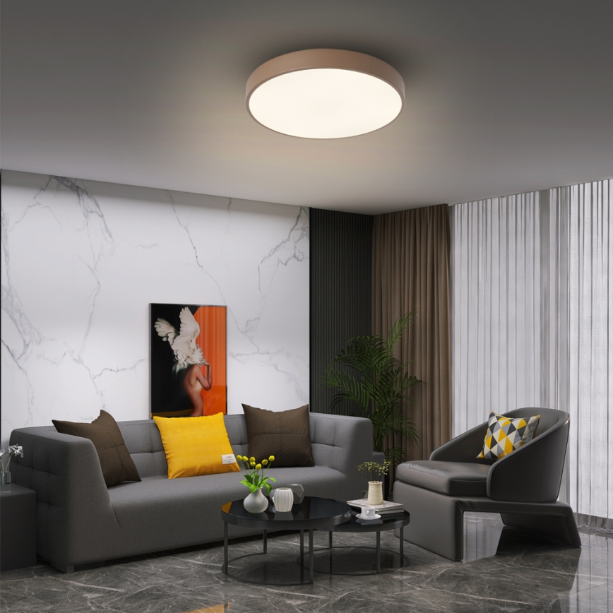 Brilagi - Φωτιστικό οροφής LED POOL LED/36W/230V 3000/4000/6000K Ø 30 cm καφέ