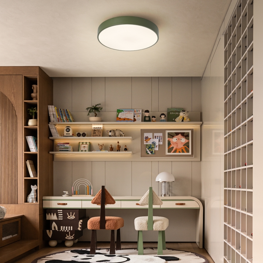 Brilagi - Φωτιστικό οροφής LED POOL LED/36W/230V 3000/4000/6000K Ø 30 cm πράσινο