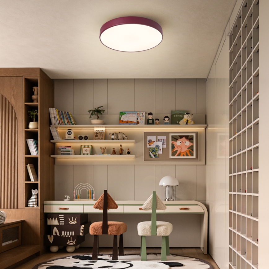 Brilagi - LED φωτιστικό οροφής POOL LED/36W/230V 3000/4000/6000K διάμ. 30 cm βυσσινί